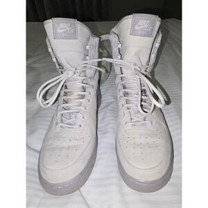 Nike Womens 8.5 SF Air Force 1 High Light Bone 864024-002 Military Boot